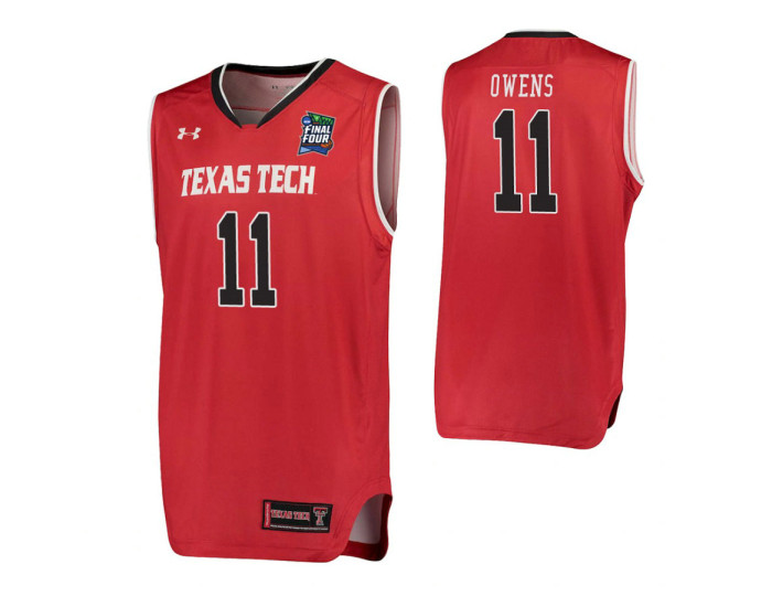 Tariq Owens Texas Tech Red Raiders Red 2019 Final Four Authentic College Basketball Jersey