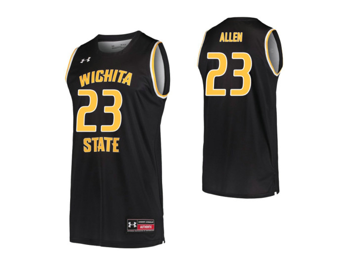 Wichita State Shockers Teddy Allen Replica College Basketball Jersey Black