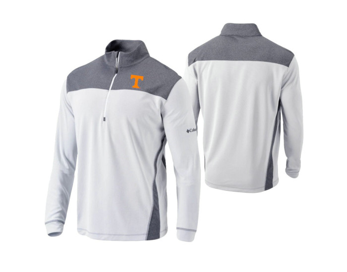Tennessee Volunteers White Omni-Wick Standard Quarter-Zip Jacket