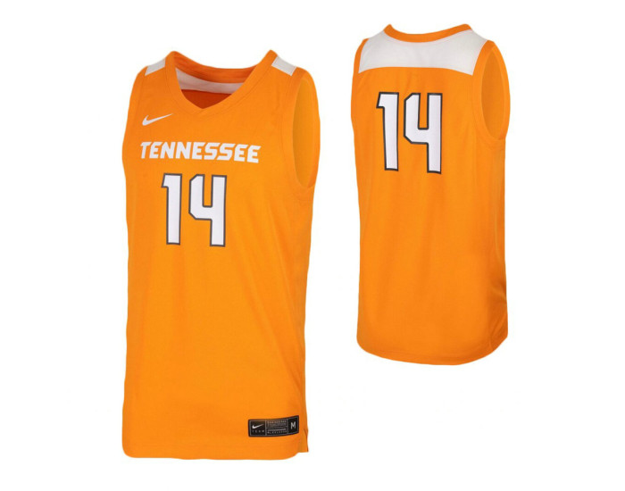 Youth Tennessee Volunteers #14 Replica College Basketball Jersey Tennessee Orange