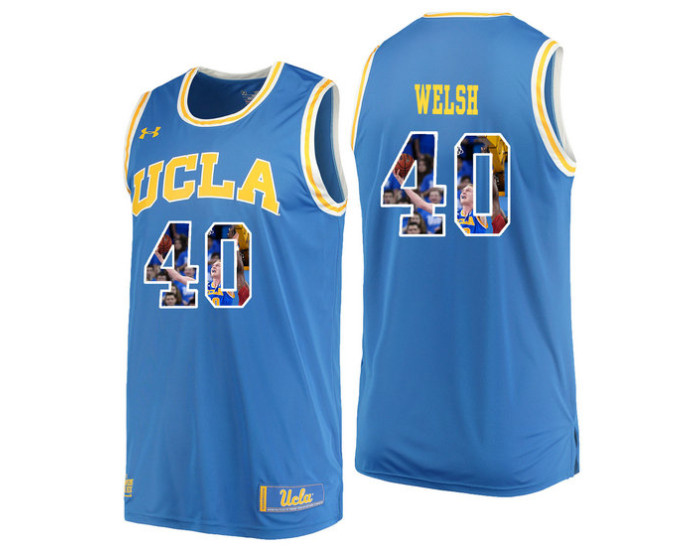 Youth UCLA Bruins #40 Thomas Welsh Replica College Basketball Jersey Blue
