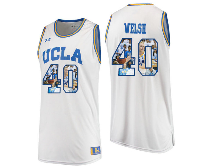 UCLA Bruins #40 Thomas Welsh Authentic College Basketball Jersey White