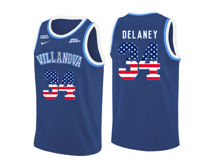 Youth Villanova Wildcats #34 Tim Delaney Authentic College Basketball Jersey Blue