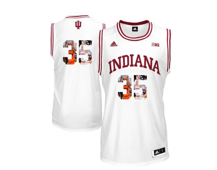 Indiana Hoosiers #35 Tim Priller Authentic College Basketball Jersey White