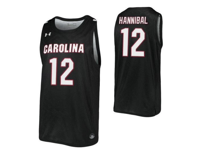 Trae Hannibal Authentic College Basketball Jersey Black South Carolina Gamecocks
