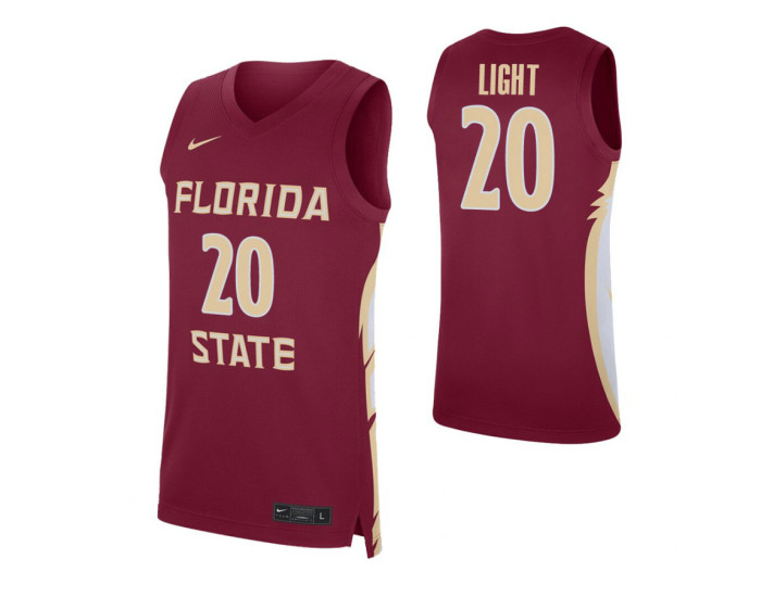 Florida State Seminoles Travis Light Authentic College Basketball Jersey Garnet