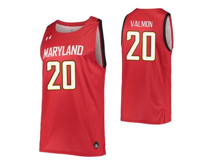 Youth Maryland Terrapins #20 Travis Valmon Red Authentic College Basketball Jersey
