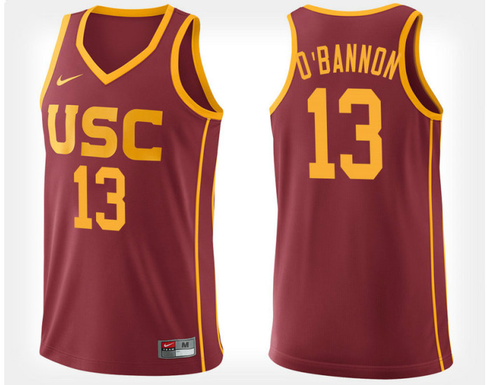 Youth USC Trojans #13 Charles O'Bannon Jr. Cardinal Home Replica College Basketball Jersey