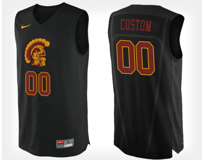 USC Trojans #00 Custom Black Alternate Jersey College Basketball
