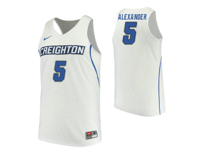 Youth Creighton Bluejays #5 TyShon Alexander White Authentic College Basketball Jersey