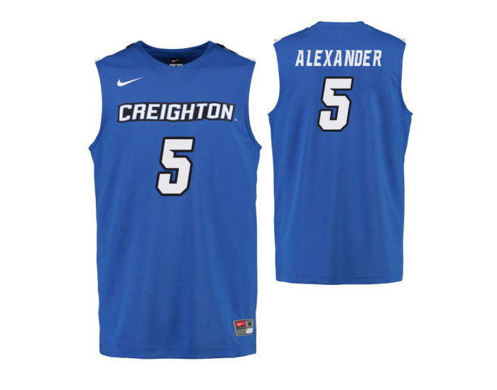 Youth Creighton Bluejays TyShon Alexander Authentic College Basketball Jersey Royal
