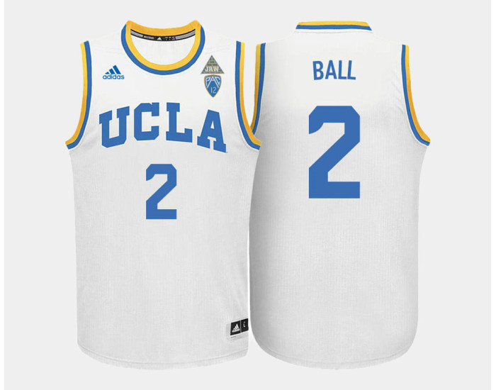 Youth UCLA Bruins #2 Lonzo Ball White Home Replica College Basketball Jersey