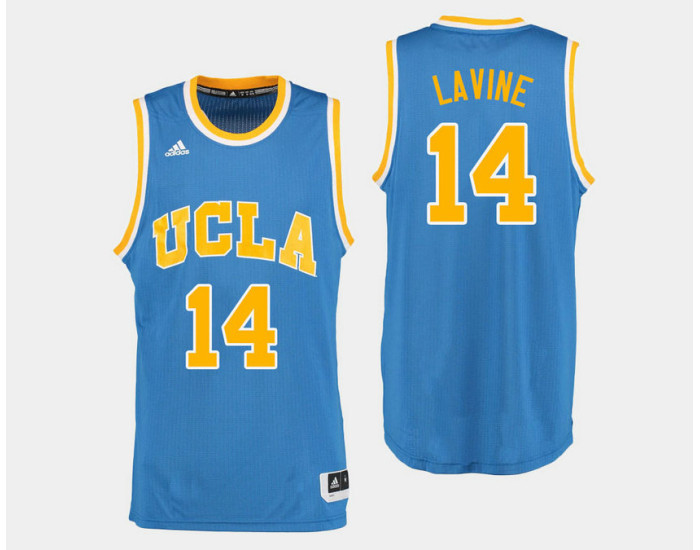 Youth UCLA Bruins #14 Zach LaVine Blue Road Authentic College Basketball Jersey