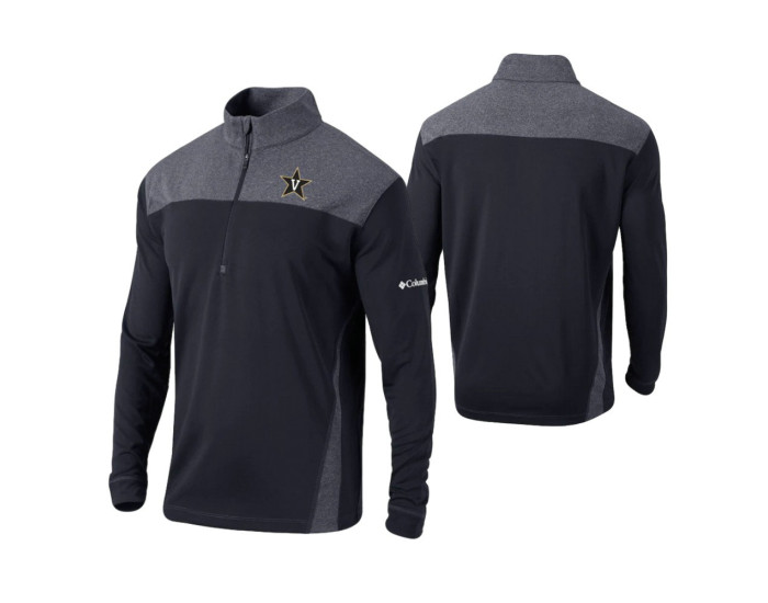 Vanderbilt Commodores Black Omni-Wick Standard Quarter-Zip Jacket