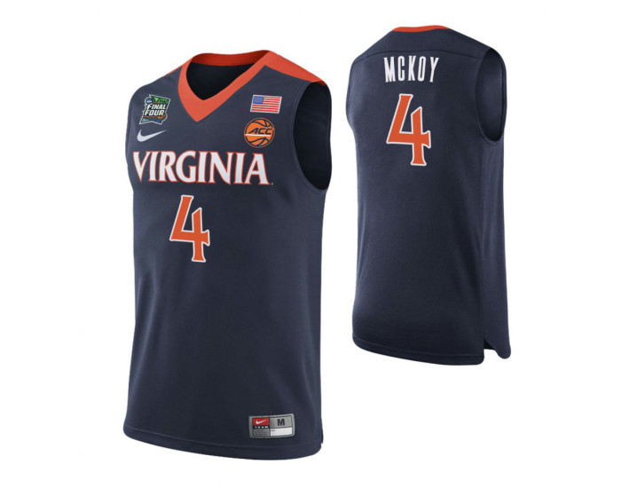 Youth Virginia Cavaliers Justin McKoy Authentic College Basketball Jersey Navy