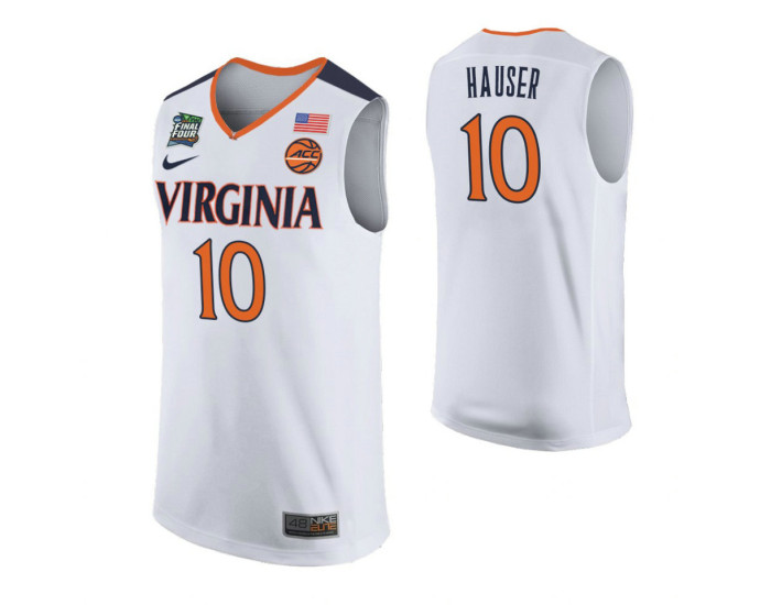 Youth Virginia Cavaliers #10 Sam Hauser White Authentic College Basketball Jersey