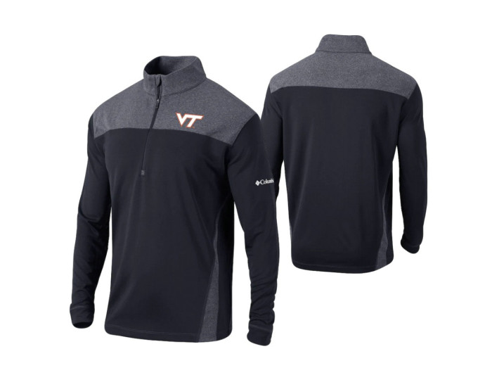 Virginia Tech Hokies Black Omni-Wick Standard Quarter-Zip Jacket