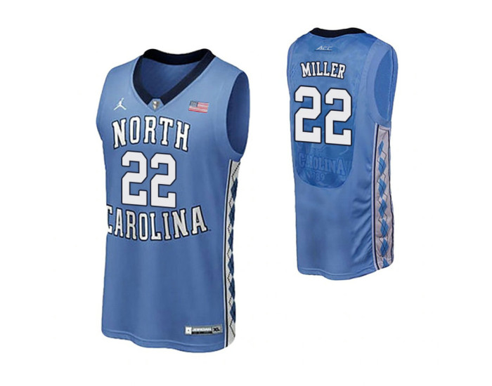 North Carolina Tar Heels #22 Walker Miller Performace Authentic College Basketball Jersey Royal