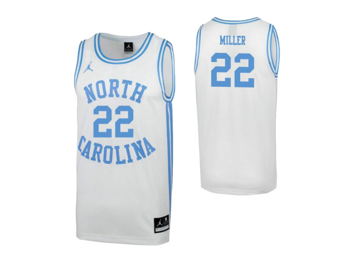 North Carolina Tar Heels #22 Walker Miller White Replica College Basketball Jersey