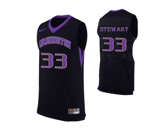 Youth Washington Huskies Isaiah Stewart Authentic College Basketball Jersey Black