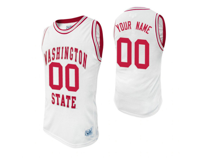 Washington State Cougars Custom College Basketball Alumni Jersey White