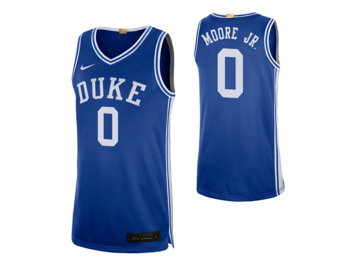 Duke Blue Devils #0 Wendell Moore Jr. Royal Authentic College Basketball Jersey