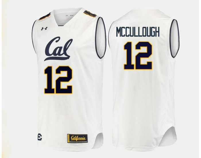Youth California Golden Bears #12 Austin McCullough Authentic College Basketball Jersey White