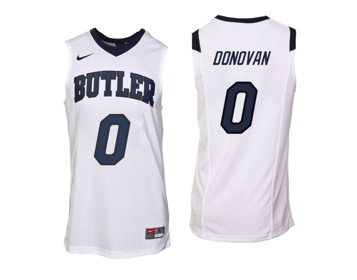 Butler Bulldogs #0 Campbell Donovan Authentic College Basketball Jersey White