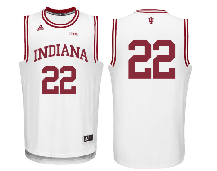 Indiana Hoosiers #22 Clifton Moore Authentic College Basketball Jersey White