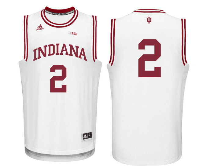 Youth Indiana Hoosiers #2 Josh Newkirk Authentic College Basketball Jersey White