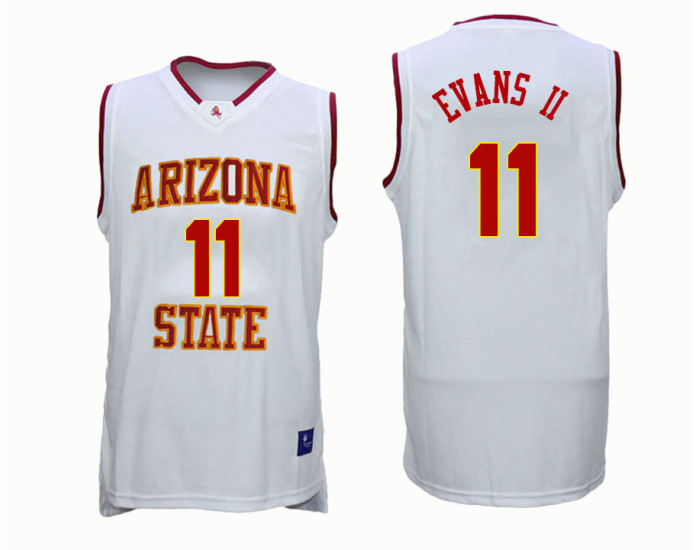 Arizona State Sun Devils #11 Shannon Evans II Authentic College Basketball Jersey White