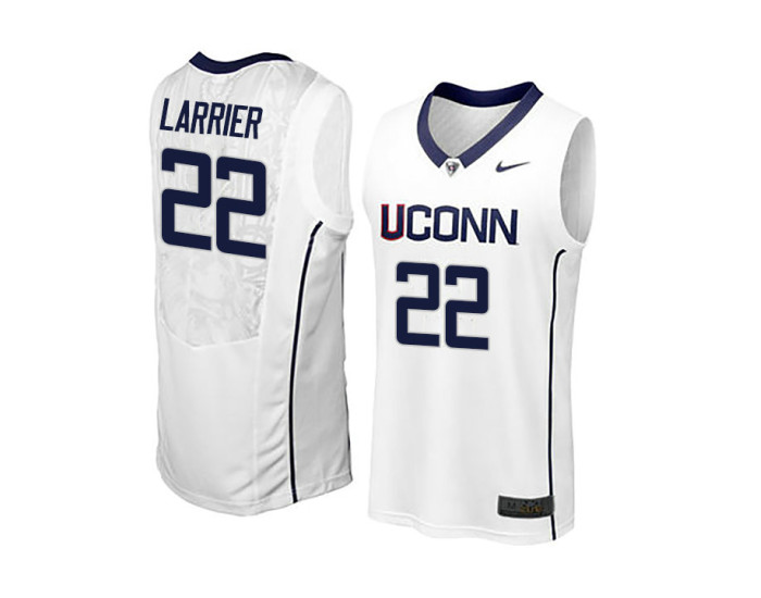 UConn Huskies #22 Terry Larrier Authentic College Basketball Jersey White