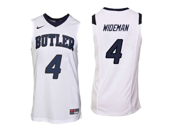 Butler Bulldogs #4 Tyler Wideman Authentic College Basketball Jersey White