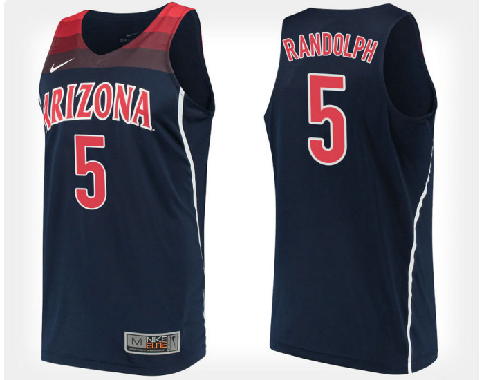 Youth Arizona Wildcats #5 Brandon Randolph Navy Alternate Authentic College Basketball Jersey
