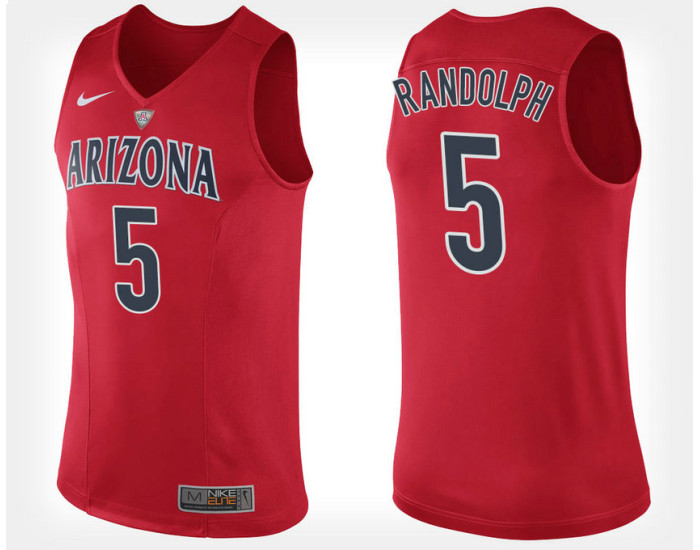 Youth Arizona Wildcats #5 Brandon Randolph Red Home Replica College Basketball Jersey