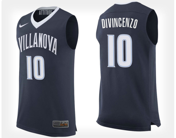 Youth Villanova Wildcats #10 Donte DiVincenzo Navy Home Authentic College Basketball Jersey