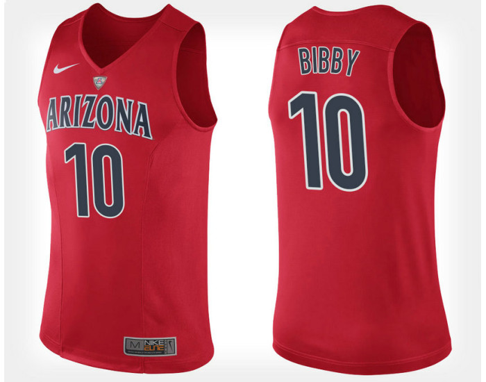 Youth Arizona Wildcats #10 Mike Bibby Red Home Authentic College Basketball Jersey