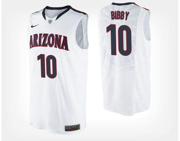 Youth Arizona Wildcats #10 Mike Bibby White Road Authentic College Basketball Jersey