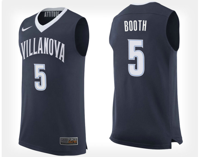Youth Villanova Wildcats #5 Phil Booth Navy Home Authentic College Basketball Jersey