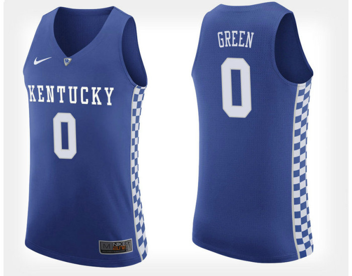 Youth Kentucky Wildcats #0 Quade Green Blue Home Authentic College Basketball Jersey