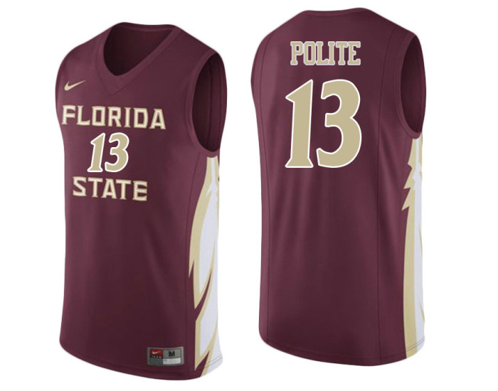 Youth Florida State Seminoles #13 Anthony Polite Authentic College Basketball Jersey wine