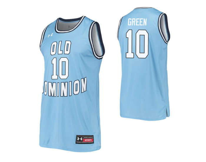 Youth Old Dominion Monarchs #10 Xavier Green Blue Authentic College Basketball Jersey
