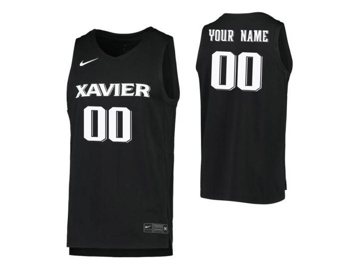 Xavier Musketeers Replica Custom Jersey Black